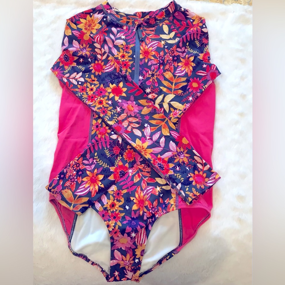 Garnet Hill kids rashguard swimsuit
